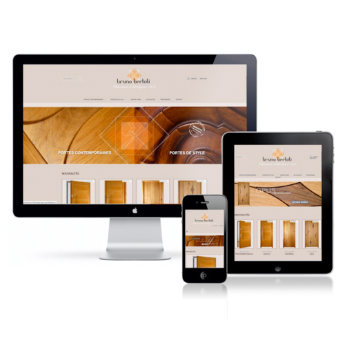 bertoli site internet en collaboration avec l'agence pixart images