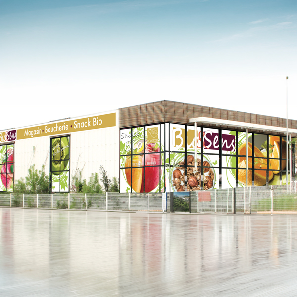bio&sens réalisation de la vitrine br com