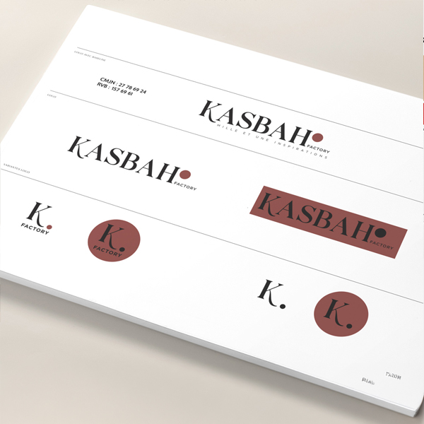 charte graphique kasbah en collaboration avec l'agence ardence