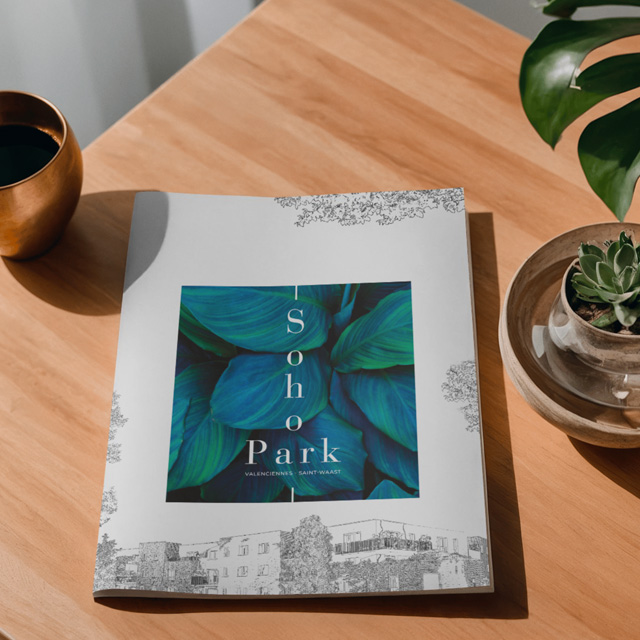 Références Plaquettes et Brochures conception de la plaquette soho park en collaboration avec l'agence ardence