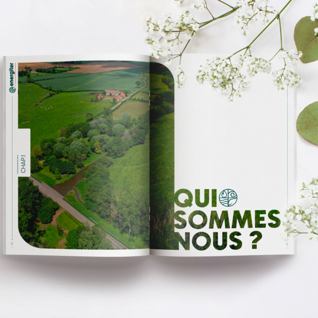 Références Plaquettes et Brochures energiter réalisation de la charte graphique et déclinaison sur les différents supports éditoriaux en collaboration avec l’agence ardence