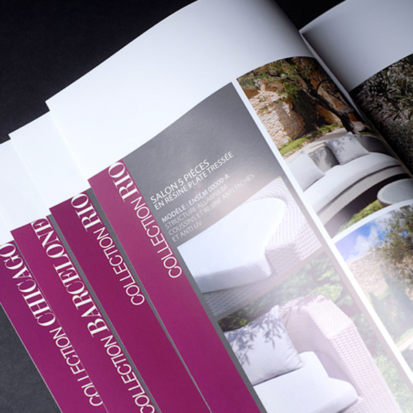 id home conception du catalogue produits double en collaboration avec l'agence pixart images