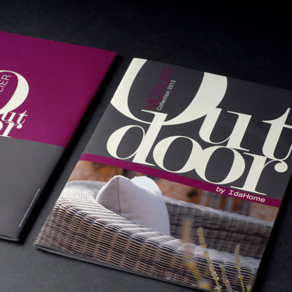 Références Plaquettes et Brochures id home conception du catalogue produits en collaboration avec l'agence pixart images
