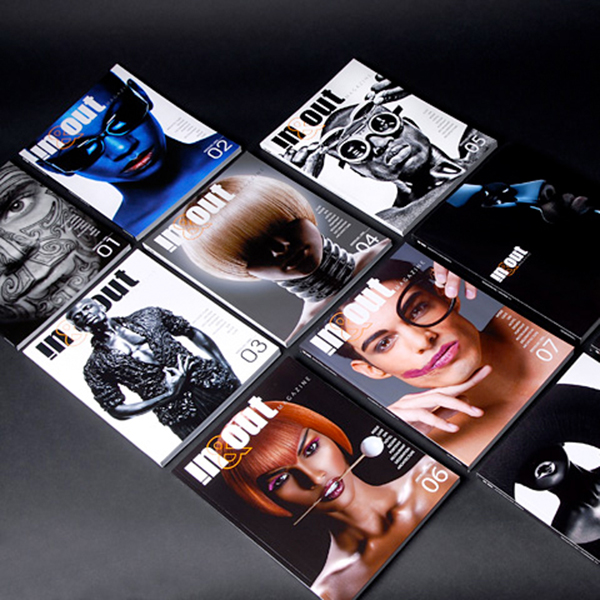 in & out conception du magazine en collaboration avec pixart images et id press