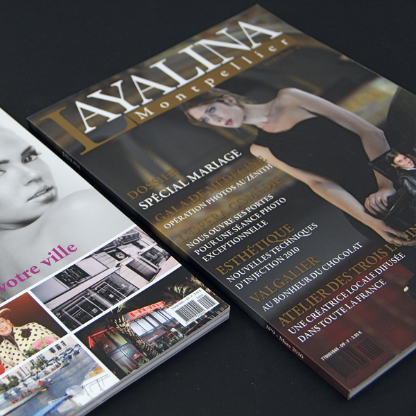 layalina conception du magazine en collaboration avec la société awi france