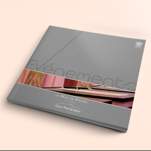 Références Plaquettes et Brochures mdp evenements conception de brochure en collaboration avec l'agence pixart images