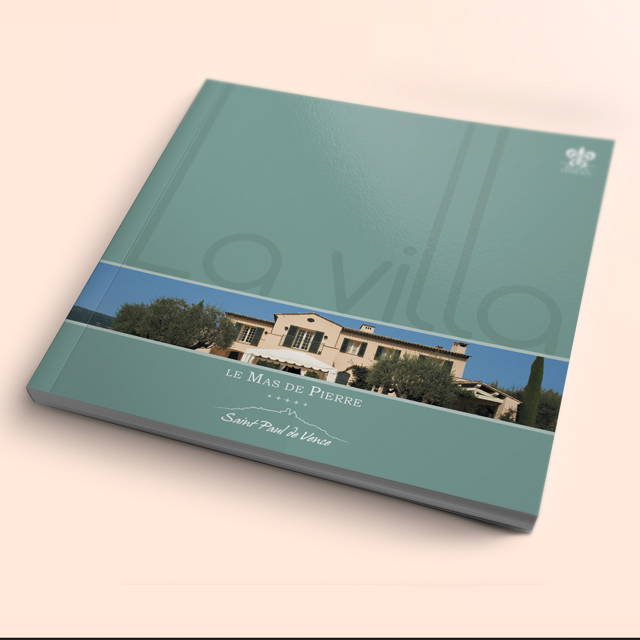 mdp la villa conception de brochure en collaboration avec l'agence pixart images