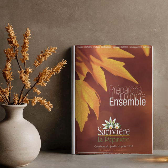 sariviere conception d'annonce presse automne en collaboration avec l'agence pixart images