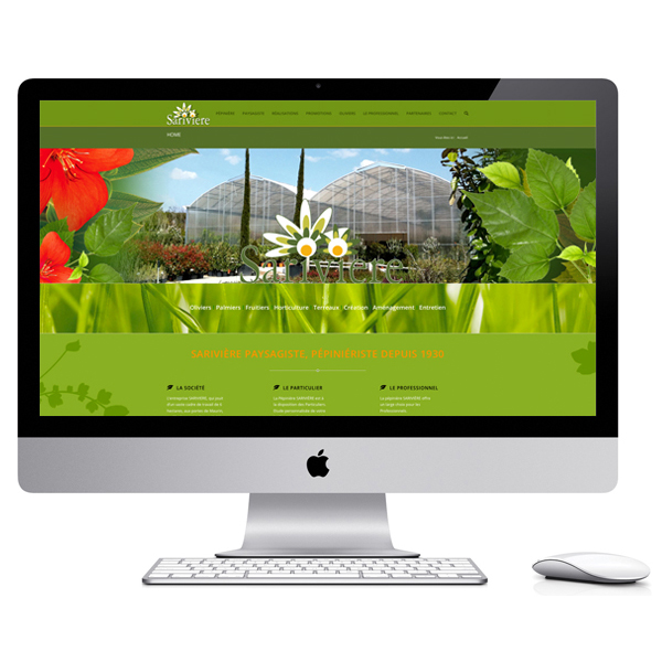 sariviere site internet en collaboration avec l'agence pixart images