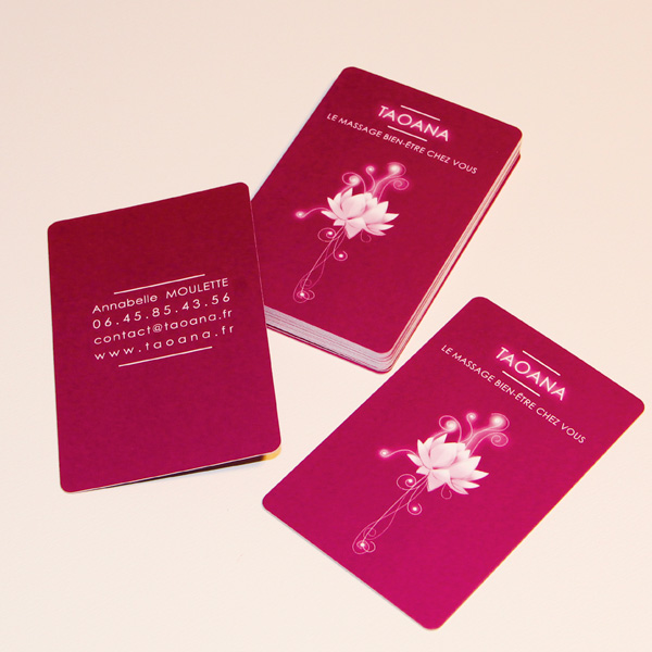 taoana réalisation des cartes de visite