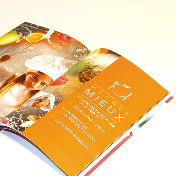 icizen conception du magazine icizen double page manger mieux