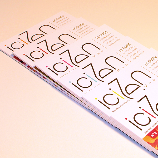 icizen création de l'identité visuelle du magazine